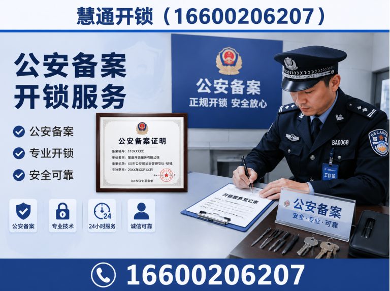 宝坻区公安备案开锁展示图